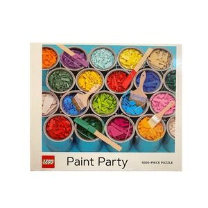LEGO Paint Party‎ 1000 Piece PuzzleFinished Size 25 x 20 Open Complete